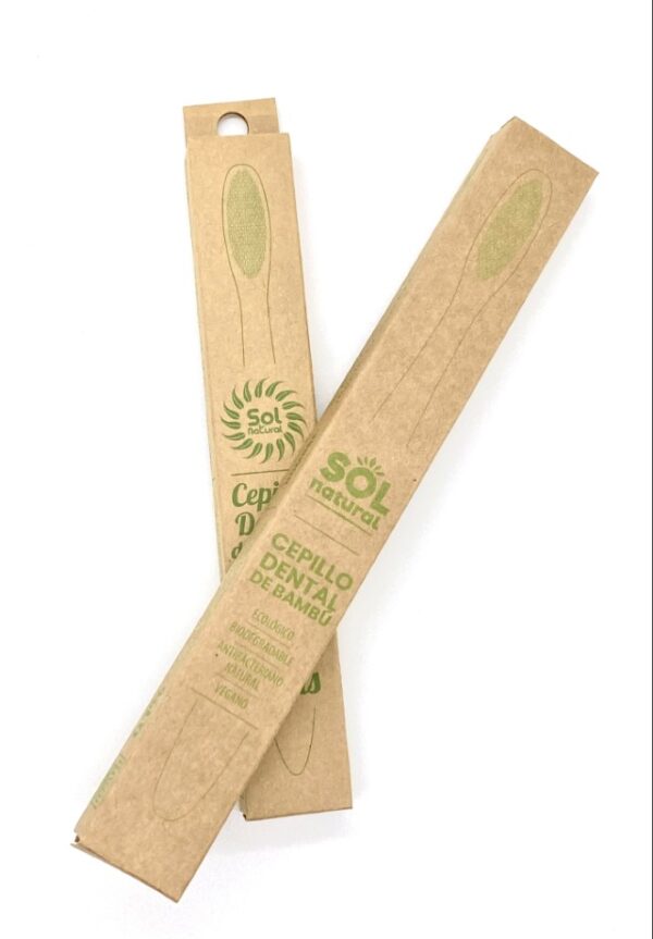 Cepillo Dentar de Bambú Infantil, Sol Natural