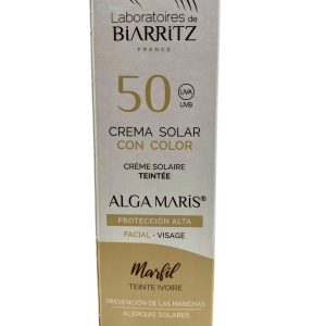 Crema Solar Facial Bio Color Marfil SPF50, Alga Maris - Lab. Biarritz (50ml.)