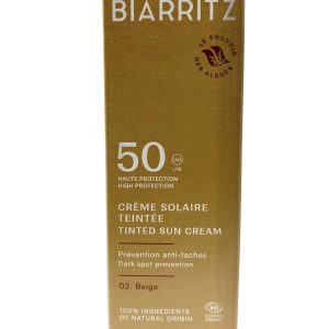 Crema Solar Facial Bio Color Beige SPF50, Alga Maris-Lab Biarritz