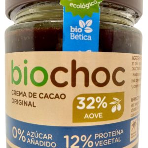 Crema de Cacao Aove 32%, 0% Azúcar Achadido, 12% Proteína Vegetal Biochoc
