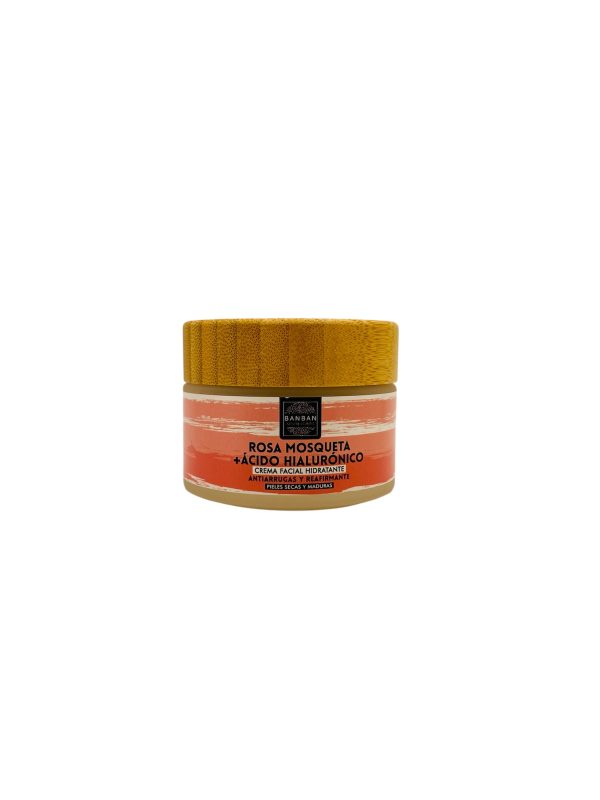 Crema Facial Hidratante Rosa Mosqueta +Ácido Hialurónico, Banban