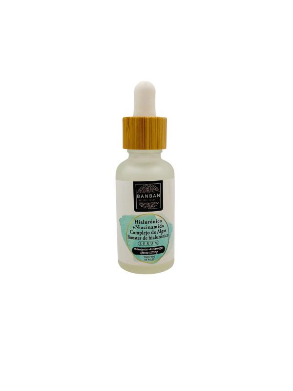 Serum con Hialurónico +Niacinamida, Complejo de Algas y Booster de Hialurónico