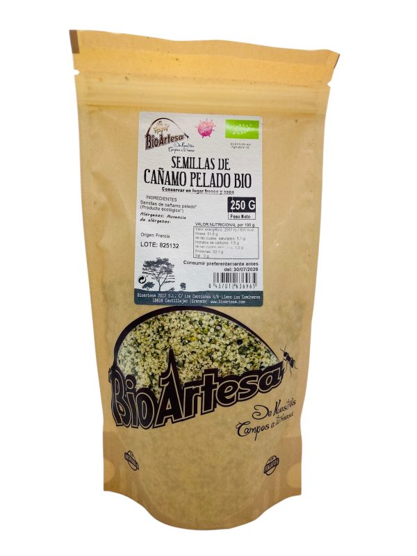 Semillas de Cáñamo Pelado Bio (250grs)
